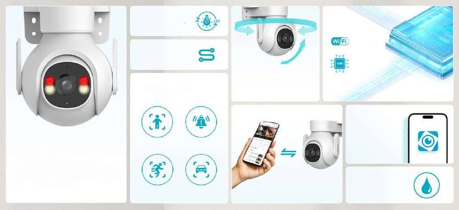 Funzioni delle telecamere WiFi Dahua: app, notifiche, audio bidirezionale — C.A.T. Sistemi di Sicurezza, Torino