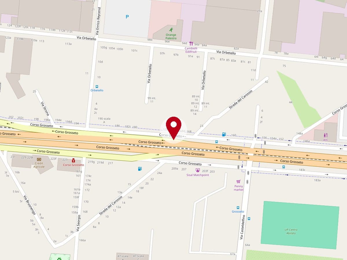 Mappa della sede della C.A.T. Sistemi di Sicurezza in Corso Grosseto 170, 10148 Torino