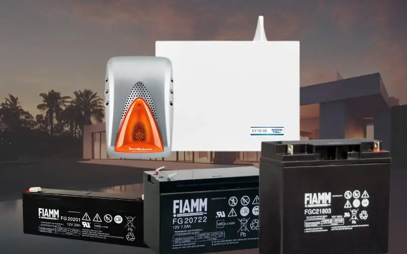 Sirena Di Sicurezza Finta Con LED - Effetto Deterrente Per Esterni, Alimentazione A Batteria